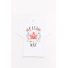 CASABLANCA WHITE ORCHID CLASSIC T SHIRT